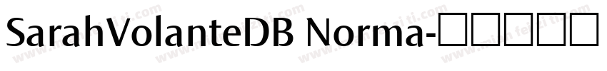 SarahVolanteDB Norma字体转换